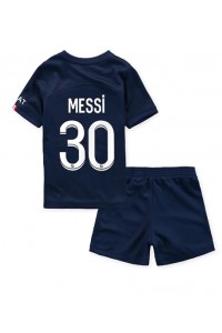 Paris Saint-Germain Lionel Messi #30 Babyklær Hjemme Fotballdrakt til barn 2022-23 Korte ermer (+ Korte bukser)